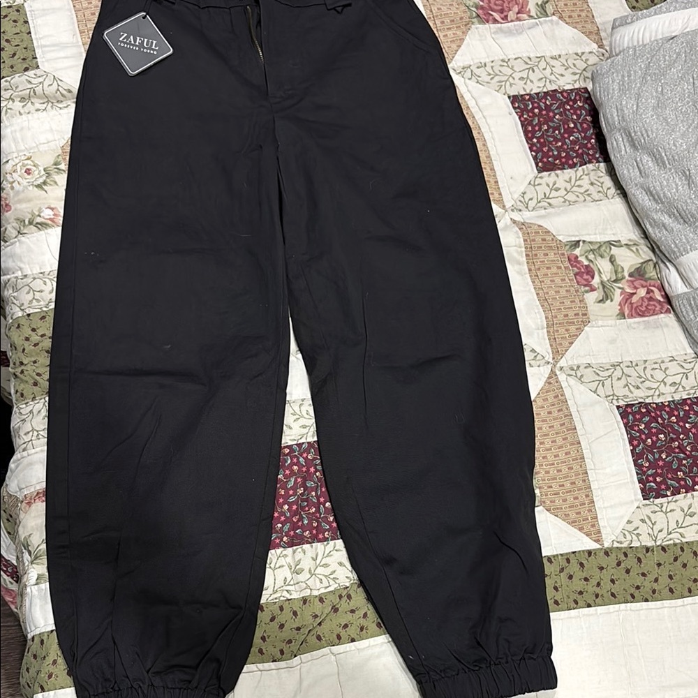 Zaful Charcoal Casual Joggers
